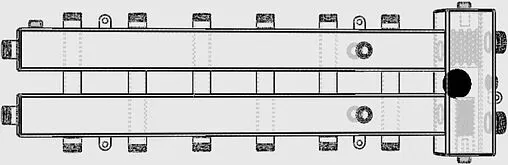Распределительный коллектор 7 контуров с гидрострелкой 1¼&quot;н x 1&quot;н Север-М7 1925072