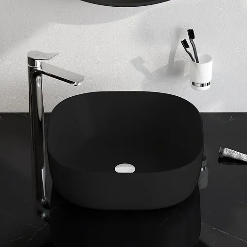 Раковина Am.Pm Func 43 черный матовый M8FWCC30430BM Раковина Am.Pm Func 43 черный матовый M8FWCC30430BM