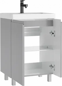 Тумба-умывальник напольная Домино Graffo 60 светло-серый DGr2419T+4627173210164, 3