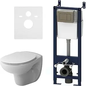 Комплект 6 в 1 Am.Pm Sense FlashClean IS3741700 с кнопкой хром глянцевый Комплект 6 в 1 Am.Pm Sense FlashClean IS3741700 с кнопкой хром глянцевый, 1