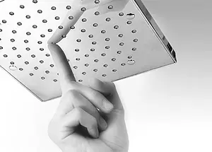 Лейка верхнего душа с настенным креплением Bossini Cube 210 хром H60720.030, 4