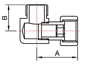 Соединение угловое ½"в x ½"н Smart 751SCH0404 Соединение угловое ½"в x ½"н Smart 751SCH0404, 3