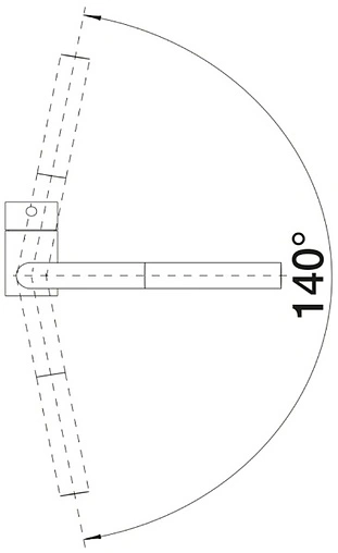 Смеситель для кухни с выдвижным изливом Blanco Linus-S satin gold 526684