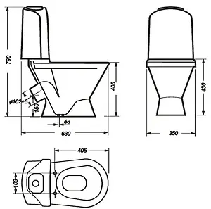 Унитаз-компакт Sanita Luxe Classic Comfort белый WC.CC/Classic/2-DM/WHT.G/S1 Унитаз-компакт Sanita Luxe Classic Comfort белый WC.CC/Classic/2-DM/WHT.G/S1, 2