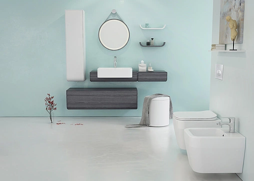 Тумба-умывальник подвесная ISVEA Marino 80 дуб серый 23SQS017080I+10SQ51058SV Тумба-умывальник подвесная ISVEA Marino 80 дуб серый 23SQS017080I+10SQ51058SV