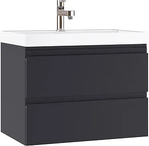 Тумба-умывальник подвесной Домино Graffo 70 графит DGr2112T+4627173210171, 1