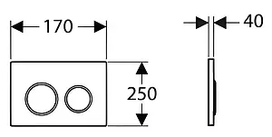 Клавиша смыва для унитаза Aquatek KDI-0000007 белый глянцевый Клавиша смыва для унитаза Aquatek KDI-0000007 белый глянцевый, 2