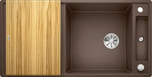Мойка кухонная Blanco Axia III 6 S 100 (доска ясень) кофе 523509