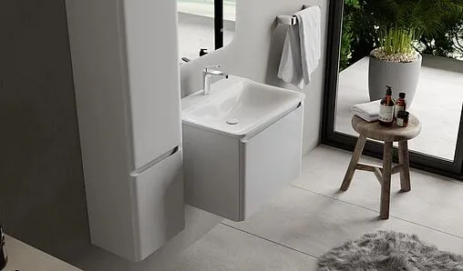 Тумба-умывальник подвесная Raval Welto 60 белый Wel.01.60/P/W/RL+Solo.08.60/W/RL