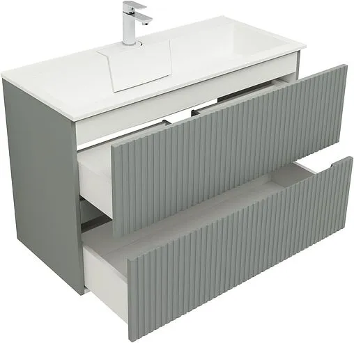 Тумба под умывальник Aquanet Джейн 100 мисти грин 00313320