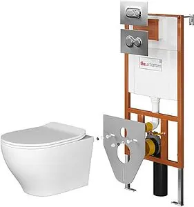 Комплект 7 в 1 ArtCeram Ten 700.101.01 с кнопкой Atelier 702.000.71 и Monet 701.000.71 хром глянцевый Комплект 7 в 1 ArtCeram Ten 700.101.01 с кнопкой Atelier 702.000.71 и Monet 701.000.71 хром глянцевый, 1