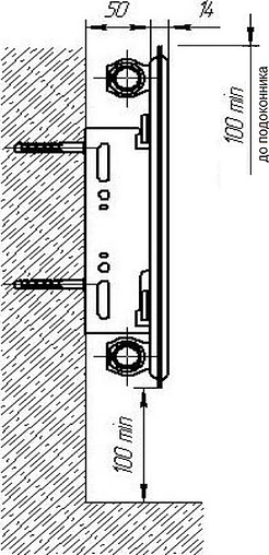 Радиатор стальной панельный Лидея Компакт ЛК 10 тип 10 300 x 1700 мм ЛК 10-317