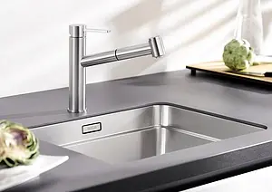 Смеситель для кухни с выдвижным изливом Blanco Ambis-S нержавеющая сталь 523119 Смеситель для кухни с выдвижным изливом Blanco Ambis-S нержавеющая сталь 523119, 4