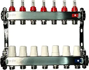 Группа коллекторная с расходомерами 6 отводов 1&quot;в/в x ¾&quot;ек Uni-fitt OPTIMAL 450B4306.RU, 1