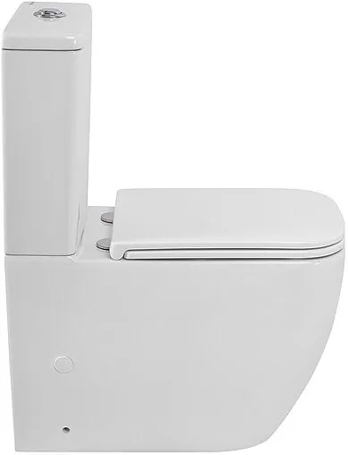 Унитаз-компакт безободковый BelBagno Luce Tornado белый BB2197CP-TOR/SC+BB2197T