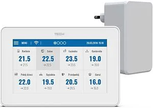 Проводная панель управления контроллером Wi-Fi TECH ST-M-9t белый WG.11.0253, 1