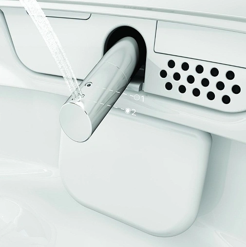 Умный унитаз-биде напольный безободковый VitrA V-Care Prime Rim-Ex белый 7232B403-6217