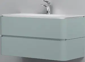 Тумба-умывальник подвесная Am.Pm Sensation 100 мятный M30FHX1002GG+M30WPC1001WG Тумба-умывальник подвесная Am.Pm Sensation 100 мятный M30FHX1002GG+M30WPC1001WG, 1