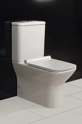 Унитаз-компакт безободковый BelBagno Romano белый BB248CPR-P+BB248T Унитаз-компакт безободковый BelBagno Romano белый BB248CPR-P+BB248T