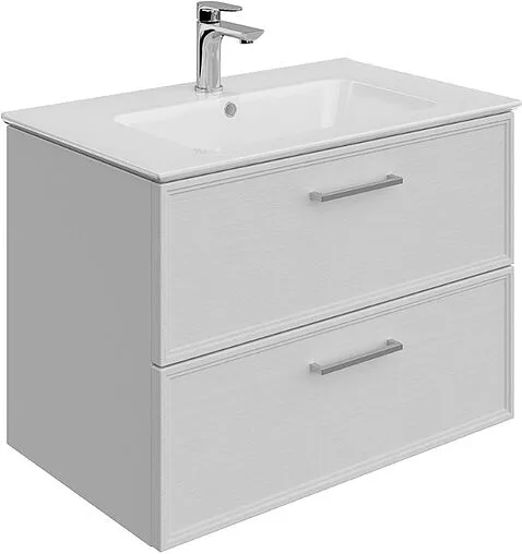 Тумба-умывальник подвесная Kerama Marazzi Piano Classic 75 ясень белый PIA.CL.75\WHT.M+PI.wb.75