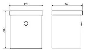 Тумба-умывальник подвесная Comforty Магнолия 50 белый 00003118078CF, 2