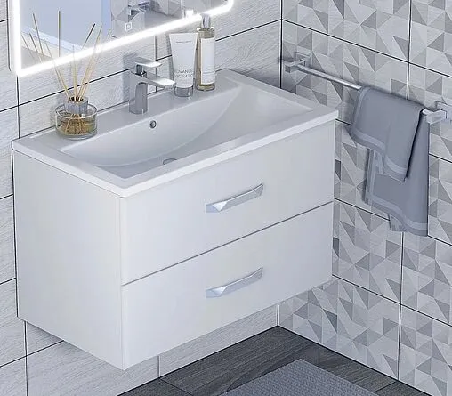 Тумба-умывальник подвесная Uperwood Foster 80 белый 291020531 Тумба-умывальник подвесная Uperwood Foster 80 белый 291020531