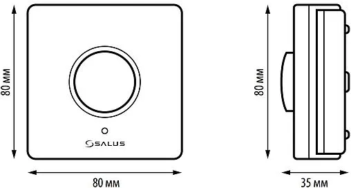 Беспроводной комнатный терморегулятор ZigBee Salus SMART HOME белый HTR-RF(20)