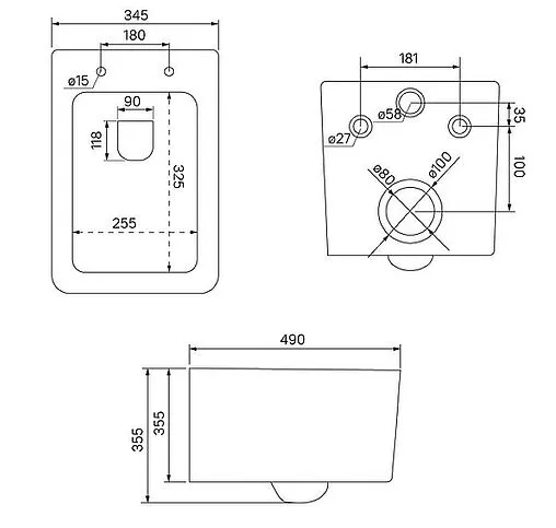 Унитаз подвесной безободковый IDDIS Bridge белый BRIRDSEi25