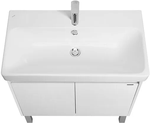 Тумба-умывальник Aquaton Сканди Doors 80 белый матовый/белый глянец 1A2829K0SD010