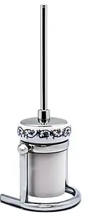 Ёршик для унитаза Fixsen Bogema хром/белый с рисунком FX-783 Ёршик для унитаза Fixsen Bogema хром/белый с рисунком FX-783, 1