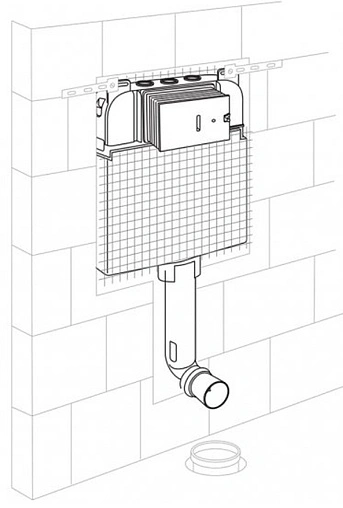 Смывной бачок скрытого монтажа BelBagno BB025-CS