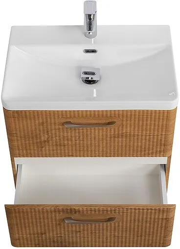 Тумба-умывальник подвесная BelBagno DUE 50 Rovere Nature DUE-500-2C-SO-RN-P+BB-8076-3-50