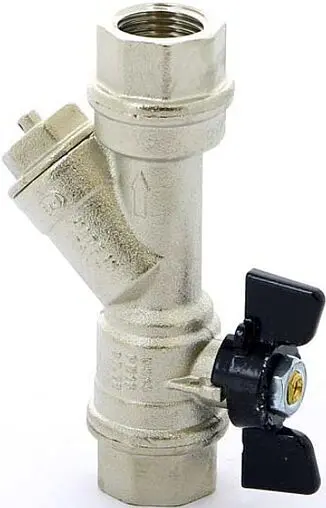 Кран шаровый с фильтром ¾"в x ¾"в Bugatti Indiana 07410002