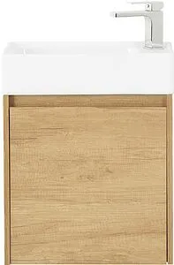 Тумба-умывальник подвесная BelBagno KRAFT MINI 50 L Rovere Nebrasca Nature KRAFT MINI-500/260-1A-SO-RNN-L+7045-KL, 1