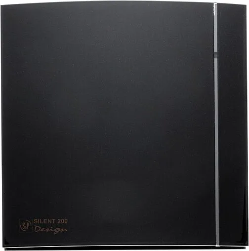 Вентилятор вытяжной Soler &amp; Palau SILENT-200 CZ BLACK DESIGN 4C