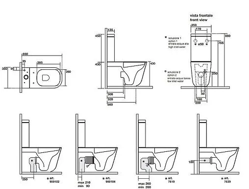 Чаша унитаза Kerasan Tribeca черный матовый 511731