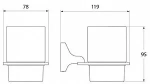 Стакан IDDIS Mirro хром MIRMBG1i45 Стакан IDDIS Mirro хром MIRMBG1i45, 2