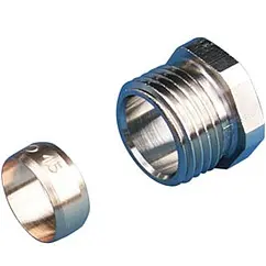 Резьбовое соединение 15x1.0мм х ½"н Comap хром 587154 Резьбовое соединение 15x1.0мм х ½"н Comap хром 587154