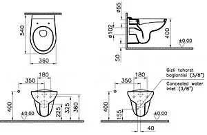 Комплект 5 в 1 VitrA Normus L-box 9773B003-7206 с кнопкой хром глянцевый Комплект 5 в 1 VitrA Normus L-box 9773B003-7206 с кнопкой хром глянцевый, 4