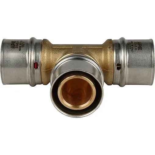 Тройник пресс соединительный 32мм x 32мм x 32мм Stout SFP-0006-323232