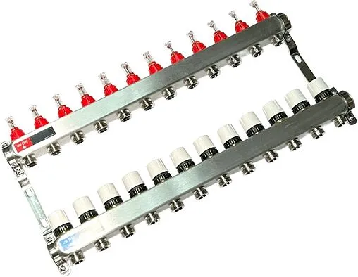 Группа коллекторная с расходомерами 13 отводов 1&quot;в/в x ¾&quot;ек Uni-fitt TECHNO 450W4313