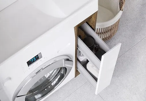 Тумба-умывальник напольная над стиральной машиной Aquaton Лондри 80 дуб рустикальный 1A2671K1LHDR0+