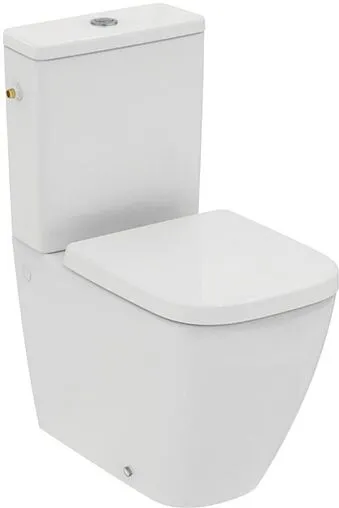 Унитаз-компакт безободковый Ideal Standard I.Life S RimLS+ белый T500001+T473501