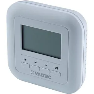 Проводной комнатный терморегулятор НО/НЗ 230В с интерфейсом связи RS-485 Valtec белый VT.AC801.0, 4