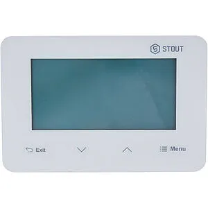 Проводной комнатный двухпозиционный регулятор котла Stout ST-293v3 белый STE-0101-029331, 1