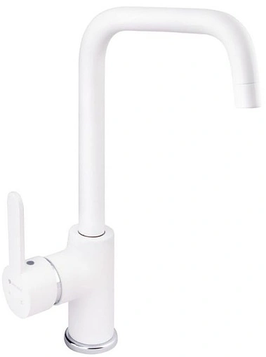 Смеситель для кухни Gross Aqua Moderna белый матовый/хром 3240278MW-7