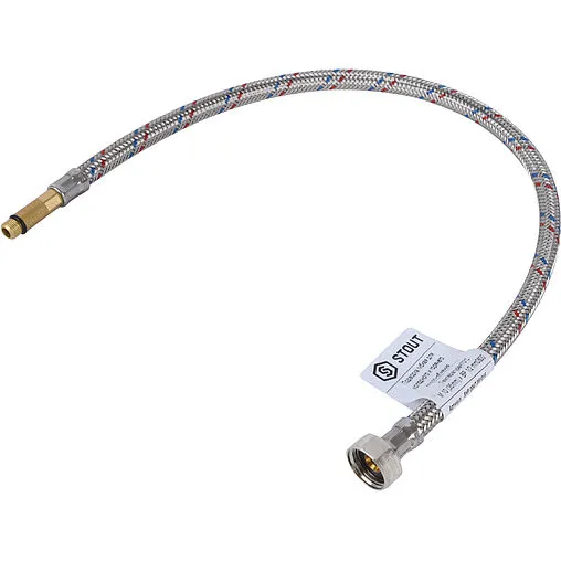 Гибкая подводка для смесителя Stout 0.6м x ½&quot;в x М10x1 L35мм SHF-0047-351015