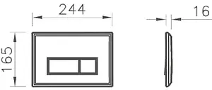Клавиша смыва для унитаза VitrA Elegance 740-1380 хром глянцевый, 2