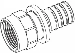 Муфта аксиальная переходная 25мм x 1"в Rehau Rautitan RX+ 14564081001 Муфта аксиальная переходная 25мм x 1"в Rehau Rautitan RX+ 14564081001, 2