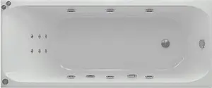 Ванна акриловая с гидромассажем Aquatek Альфа 170 L с фронтальной панелью с каркасом (разборный), с гидромассажем (пневмоуправление) ALF170-0000007, 1
